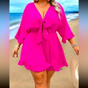 Hot Pink Romper